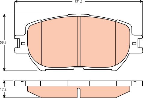 TRW GDB3628 - Kit pastiglie freno, Freno a disco autozon.pro