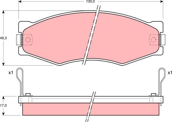 TRW GDB367 - Kit pastiglie freno, Freno a disco autozon.pro