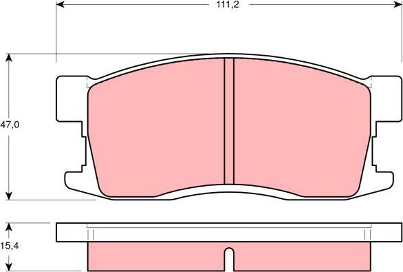 TRW GDB3094 - Kit pastiglie freno, Freno a disco autozon.pro