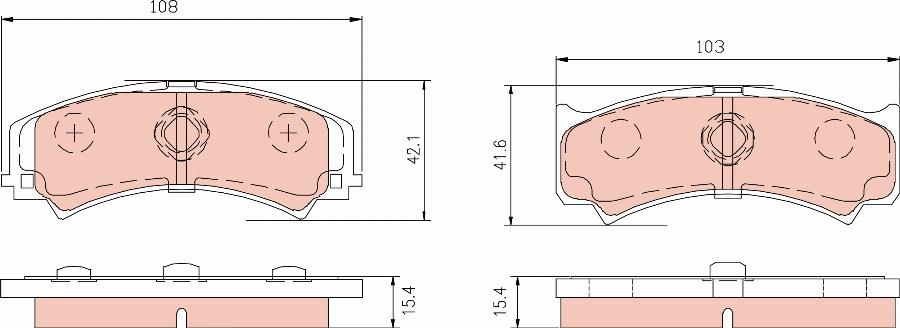 TRW GDB3048 - Kit pastiglie freno, Freno a disco autozon.pro