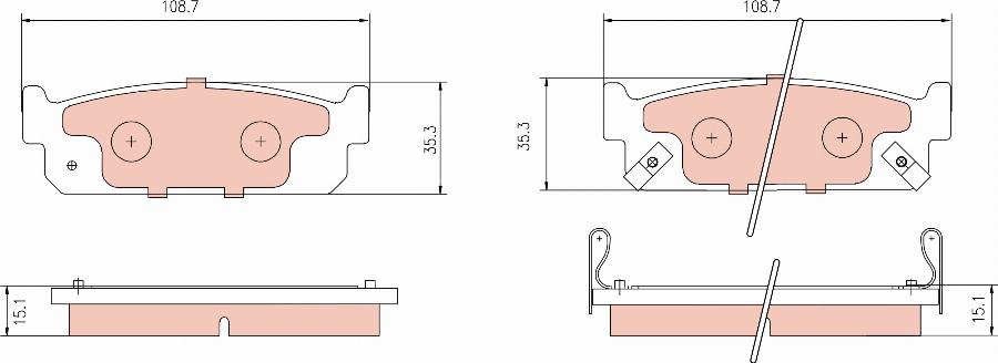 TRW GDB3016 - Kit pastiglie freno, Freno a disco autozon.pro