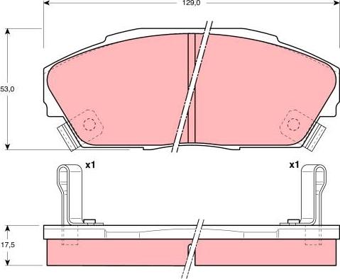 TRW GDB3034 - Kit pastiglie freno, Freno a disco autozon.pro