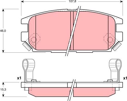 TRW GDB3199 - Kit pastiglie freno, Freno a disco autozon.pro