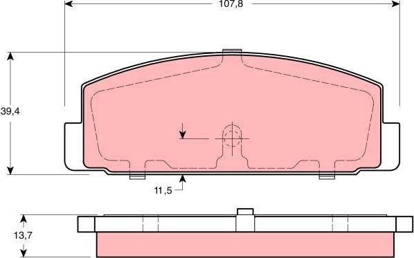 TRW GDB3194 - Kit pastiglie freno, Freno a disco autozon.pro