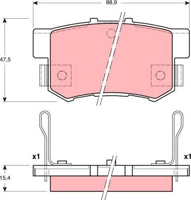 TRW GDB3191DT - Kit pastiglie freno, Freno a disco autozon.pro