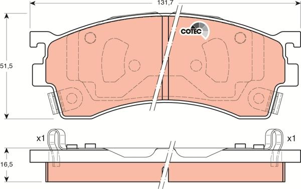 TRW GDB3192 - Kit pastiglie freno, Freno a disco autozon.pro