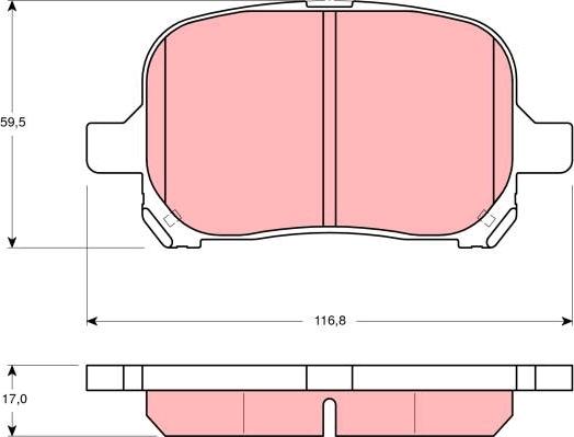 TRW GDB3152 - Kit pastiglie freno, Freno a disco autozon.pro