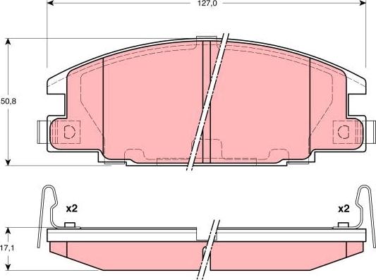 TRW GDB3161 - Kit pastiglie freno, Freno a disco autozon.pro