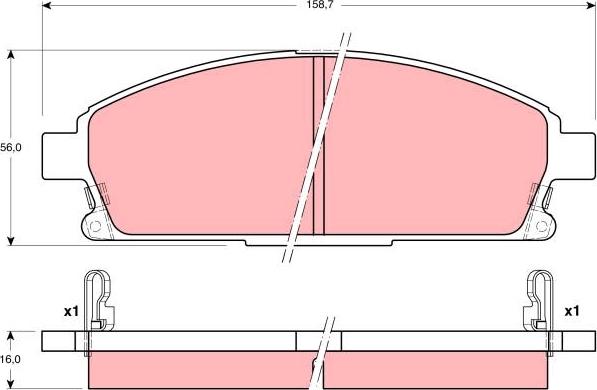 TRW GDB3167 - Kit pastiglie freno, Freno a disco autozon.pro