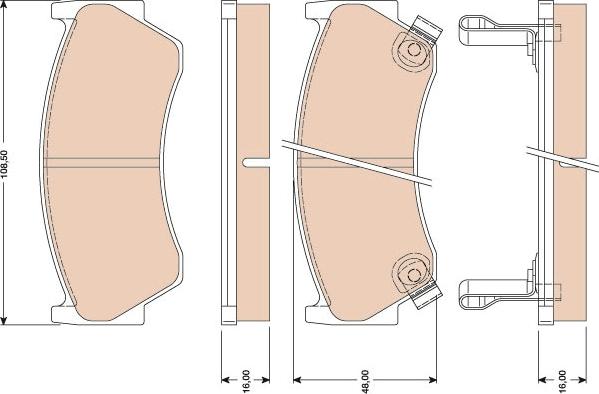 TRW GDB3114 - Kit pastiglie freno, Freno a disco autozon.pro