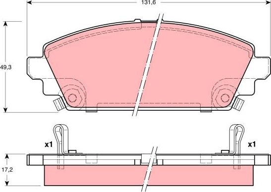 TRW GDB3189 - Kit pastiglie freno, Freno a disco autozon.pro