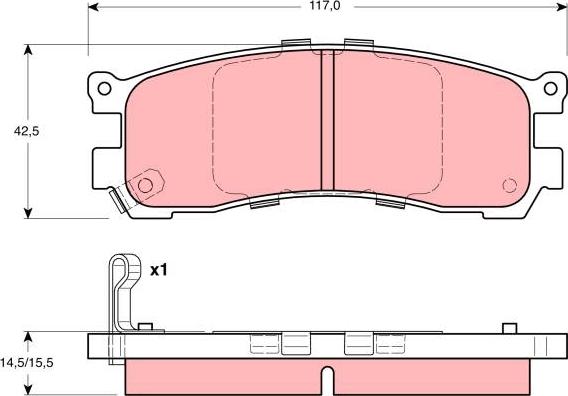 TRW GDB3179 - Kit pastiglie freno, Freno a disco autozon.pro