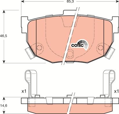 TRW GDB3170 - Kit pastiglie freno, Freno a disco autozon.pro