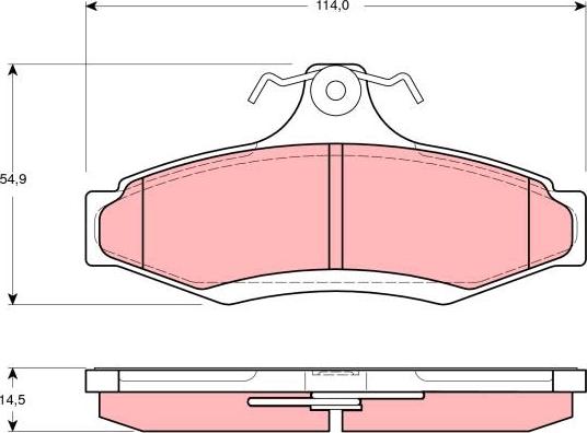 TRW GDB3172 - Kit pastiglie freno, Freno a disco autozon.pro