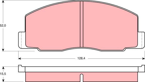 TRW GDB388 - Kit pastiglie freno, Freno a disco autozon.pro