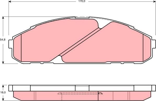 TRW GDB3394 - Kit pastiglie freno, Freno a disco autozon.pro