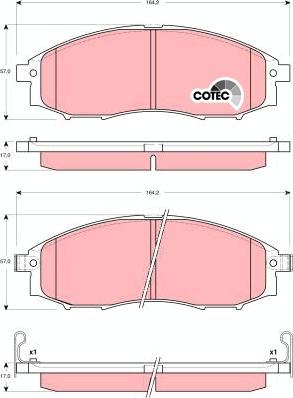 TRW GDB3340AT - Kit pastiglie freno, Freno a disco autozon.pro