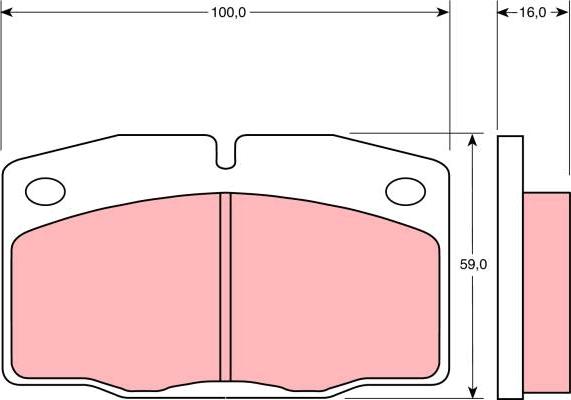 TRW GDB330 - Kit pastiglie freno, Freno a disco autozon.pro