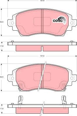 TRW GDB3333 - Kit pastiglie freno, Freno a disco autozon.pro