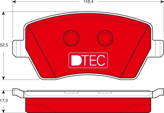 TRW GDB3332DTE - Kit pastiglie freno, Freno a disco autozon.pro