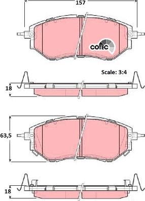 TRW GDB3372AT - Kit pastiglie freno, Freno a disco autozon.pro