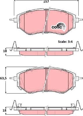 TRW GDB3372 - Kit pastiglie freno, Freno a disco autozon.pro