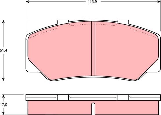 TRW GDB329 - Kit pastiglie freno, Freno a disco autozon.pro