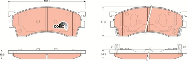 TRW GDB3209 - Kit pastiglie freno, Freno a disco autozon.pro