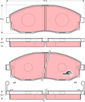 TRW GDB3201 - Kit pastiglie freno, Freno a disco autozon.pro