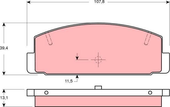 TRW GDB3231 - Kit pastiglie freno, Freno a disco autozon.pro