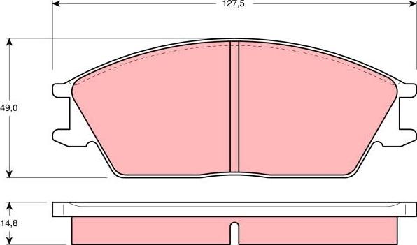 TRW GDB373 - Kit pastiglie freno, Freno a disco autozon.pro