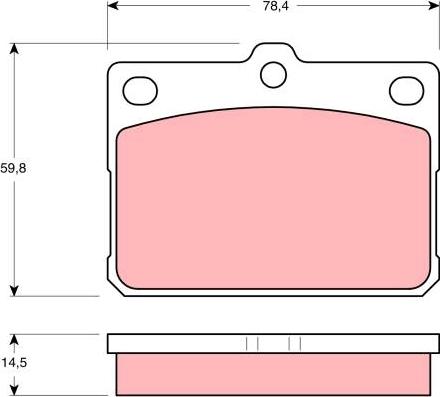 TRW GDB295 - Kit pastiglie freno, Freno a disco autozon.pro