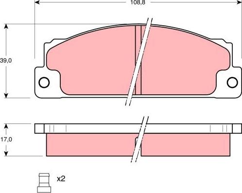 TRW GDB296 - Kit pastiglie freno, Freno a disco autozon.pro