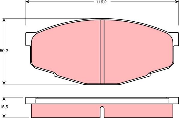 TRW GDB293 - Kit pastiglie freno, Freno a disco autozon.pro