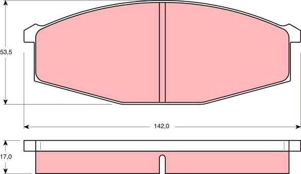 TRW GDB251 - Kit pastiglie freno, Freno a disco autozon.pro