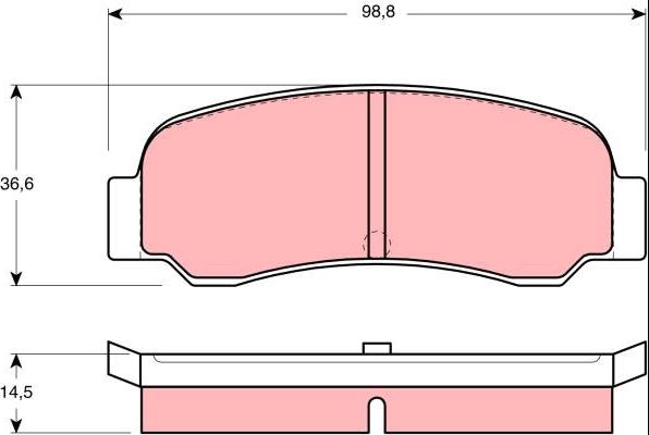 ATE 27.0460-2108.2 - Kit pastiglie freno, Freno a disco autozon.pro