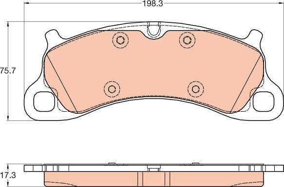 TRW GDB2057 - Kit pastiglie freno, Freno a disco autozon.pro