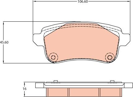 TRW GDB2136 - Kit pastiglie freno, Freno a disco autozon.pro