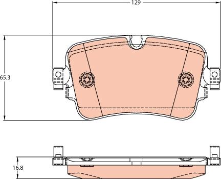 TRW GDB2131 - Kit pastiglie freno, Freno a disco autozon.pro