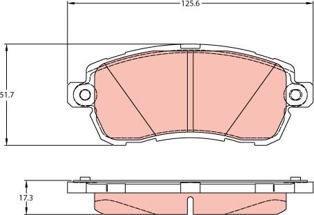 TRW GDB2176 - Kit pastiglie freno, Freno a disco autozon.pro