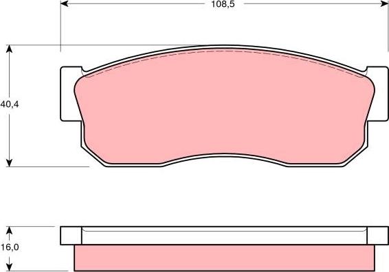 TRW GDB288 - Kit pastiglie freno, Freno a disco autozon.pro