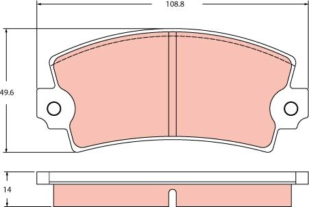 TRW GDB2398 - Kit pastiglie freno, Freno a disco autozon.pro