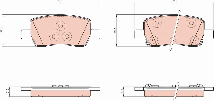 TRW GDB2368DT - Kit pastiglie freno, Freno a disco autozon.pro