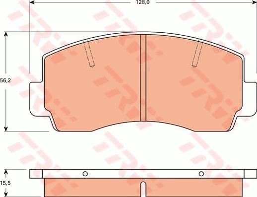 TRW GDB7560 - Kit pastiglie freno, Freno a disco autozon.pro