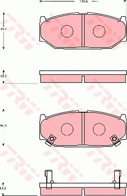 TRW GDB7691 - Kit pastiglie freno, Freno a disco autozon.pro