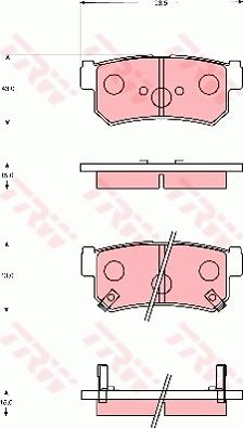 TRW GDB7666 - Kit pastiglie freno, Freno a disco autozon.pro