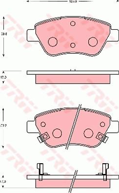 TRW GDB7683 - Kit pastiglie freno, Freno a disco autozon.pro