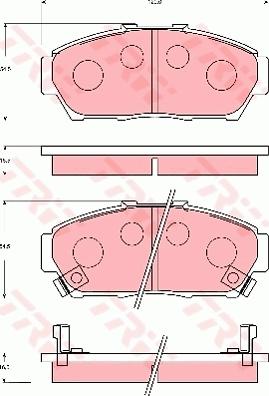 TRW GDB7091 - Kit pastiglie freno, Freno a disco autozon.pro