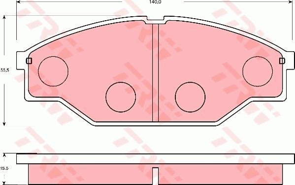 TRW GDB7045 - Kit pastiglie freno, Freno a disco autozon.pro