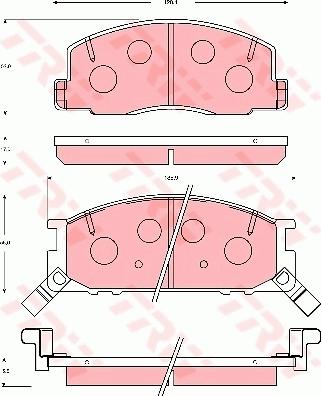 TRW GDB7056 - Kit pastiglie freno, Freno a disco autozon.pro